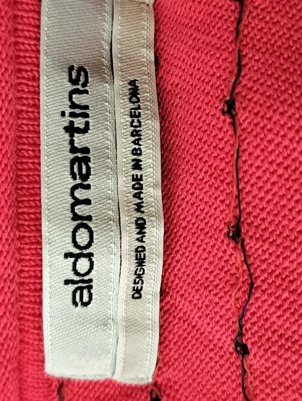 Aldo Martins Pink & Red Striped Knit Top - Picture 3 of 3